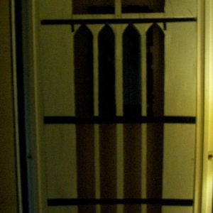 Testing fit between doorways .